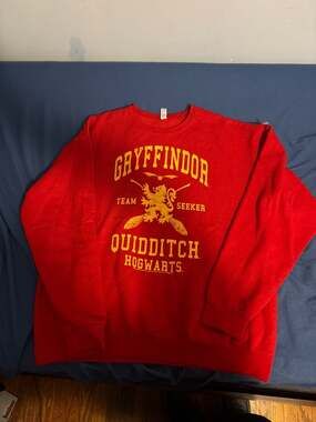 Harry Potter Gryffindor Quidditch Team Seeker Crewneck Sweatshirt Red